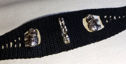 Bracelet noir Serge éléphants