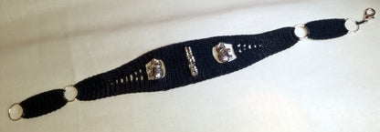 Bracelet noir Serge éléphants