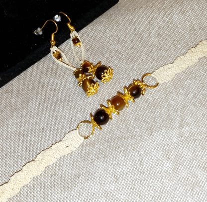 Ensemble Cathy bracelet et boucles d'oreilles