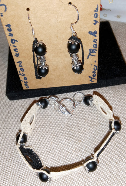 Ensemble beige et noir Christiane