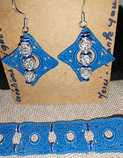 Ensemble Cyrielle bracelet et boucles d'oreilles