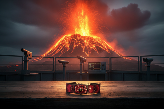 Bracelet Andrée - éruption volcanique - version plus lumineuse