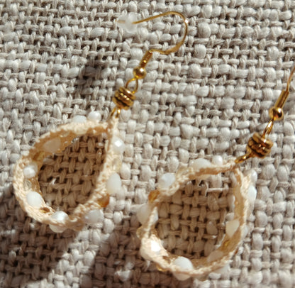 Boucles d'oreilles Citrine & Nacre