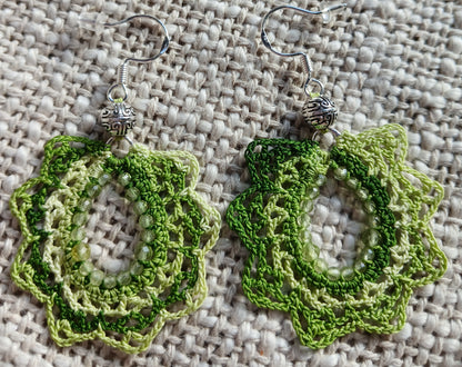Boucles d'oreilles Péridot facetté