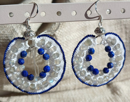 Boucles Lapis & Labradorite