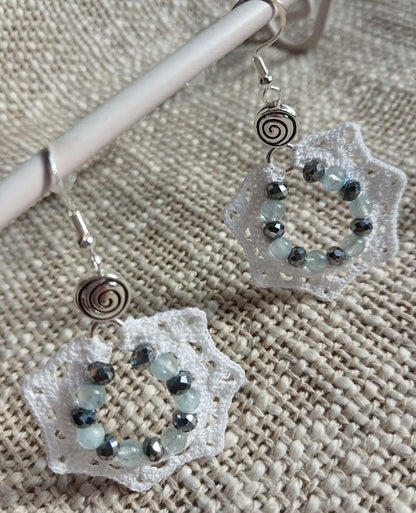 Boucles d'oreilles Aigue-marine