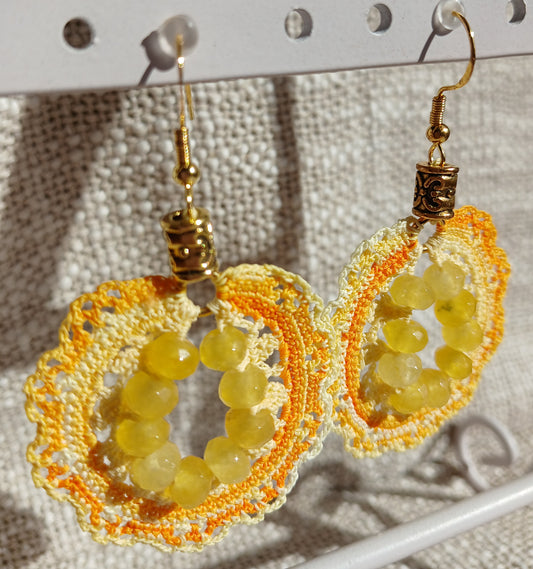 Boucles Topaze jaune