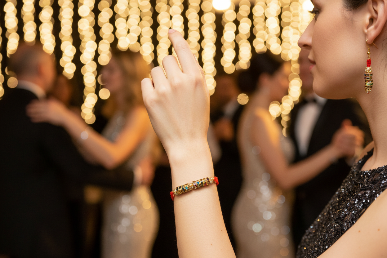 Ensemble Joëlle - Soirée lumineuse avec bijoux délicats
