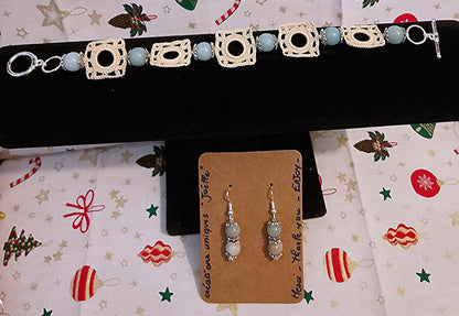 Ensemble bracelet et boucles d'oreilles, Isabelle