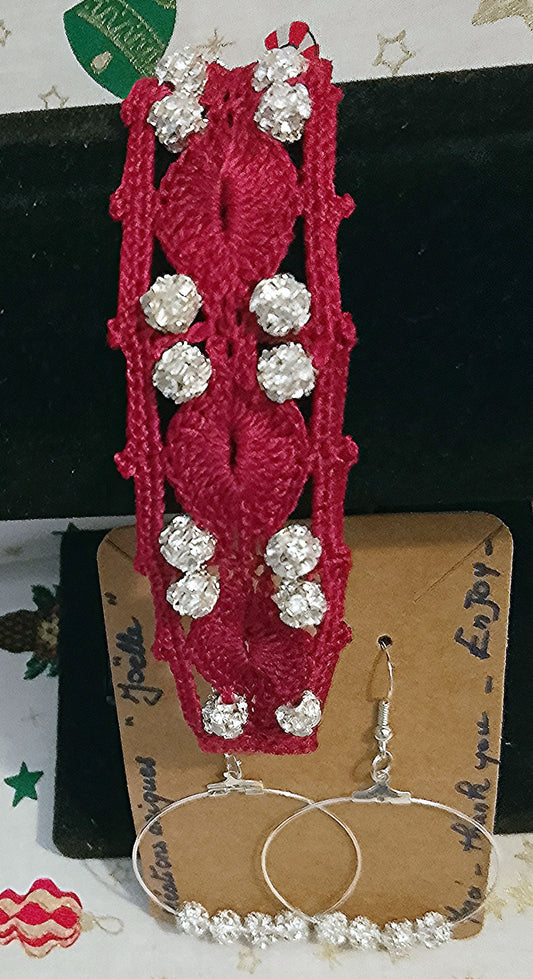 Ensemble Emilie, bracelet et boucles d'oreilles